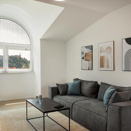 Luxe Penthouse With A Castle View Ljubljana Luaran gambar