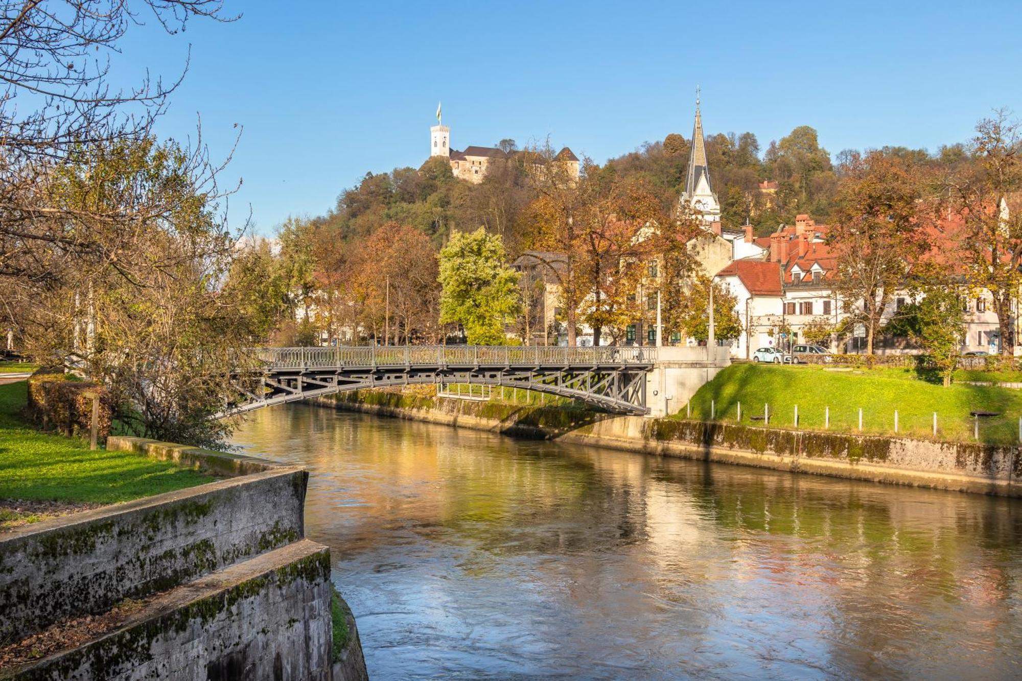 Luxe Penthouse With A Castle View Ljubljana Luaran gambar